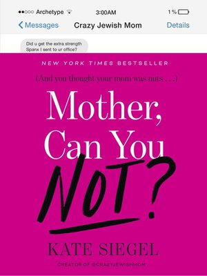 cover image of Mother, Can You Not?